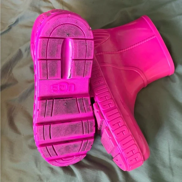 UGG Women’s Pink/Purple Drizlita Waterproof Rain Boots - Size 7! - Picture 10 of 11